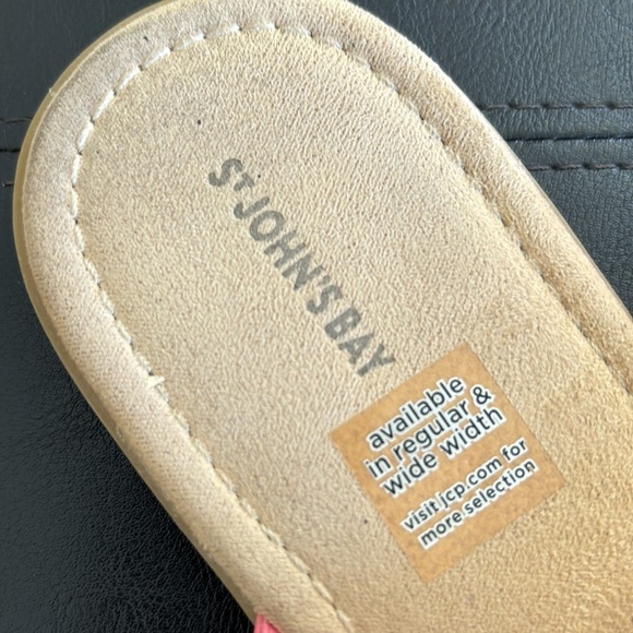 Coral Pink slip on sandals Size 10 - Picture 2 of 7